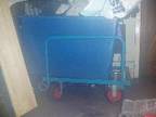 Trolley cart with plastic bin Trolley with plastic bin....