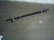 Curtain Pole - Black with Fluer de lys finials